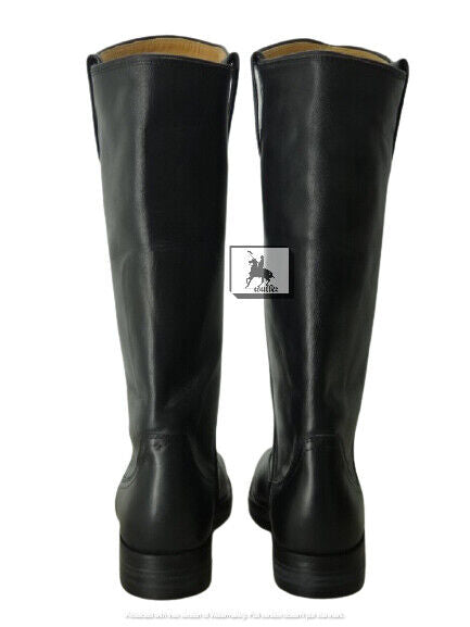 Cavalry US Civil War Men's Black Leather Long Boots