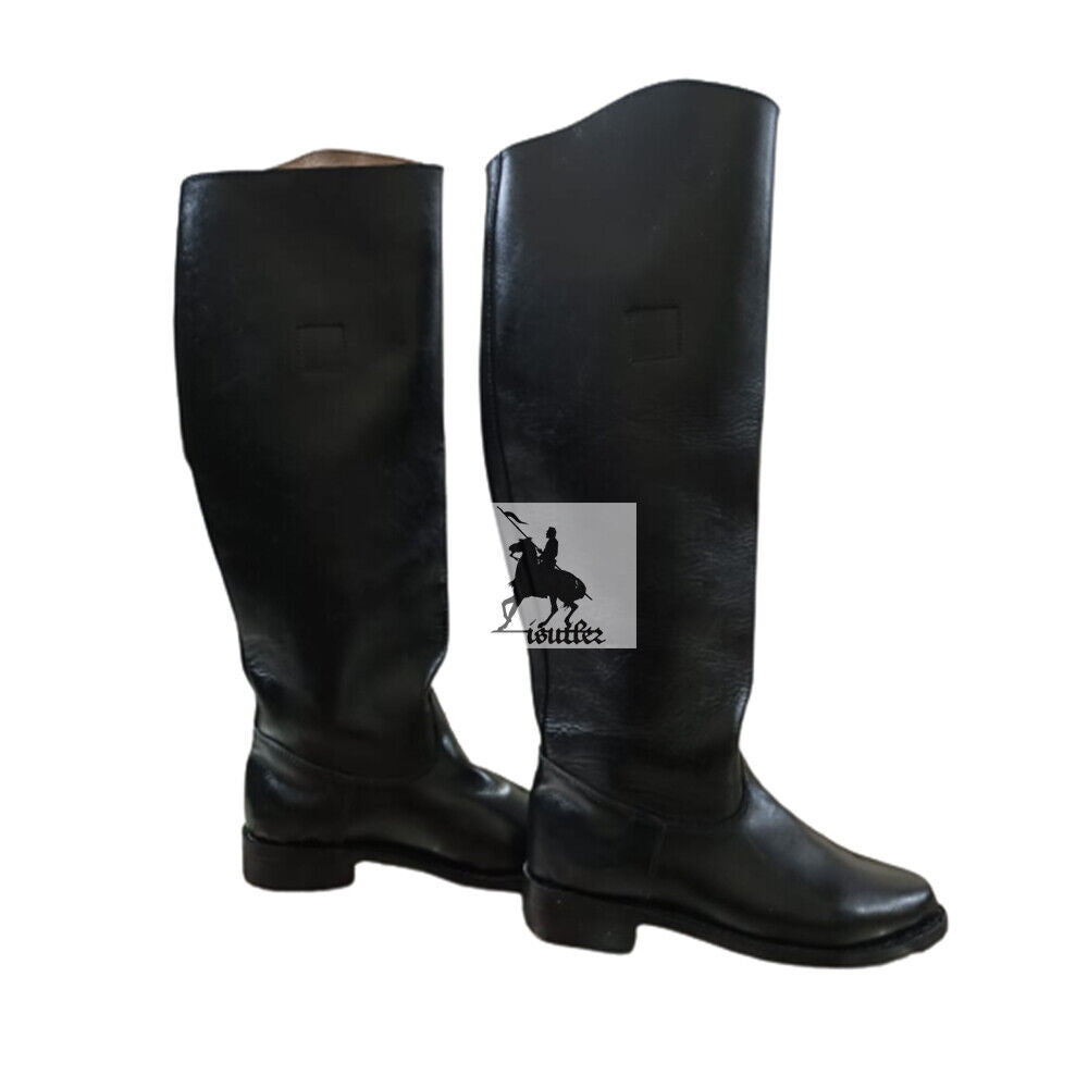 Handmade Leather Long Boot Pointed Toe